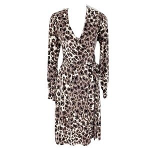 Erin Fetherston Edition leopard faux wrap dress P13